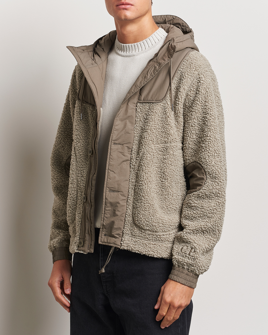 Uomini | Giacche leggere | C.P. Company | Polar Shell Fleece Jacket Beige