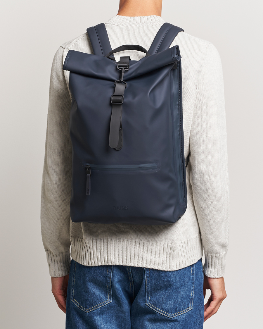 Uomini | Accessori | RAINS | Rolltop Rucksack Navy