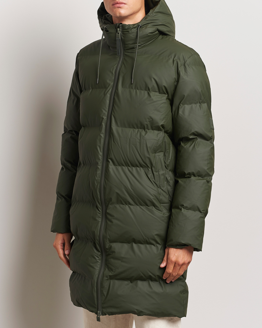 Uomini |  | RAINS | Alta Long Puffer Parka Green