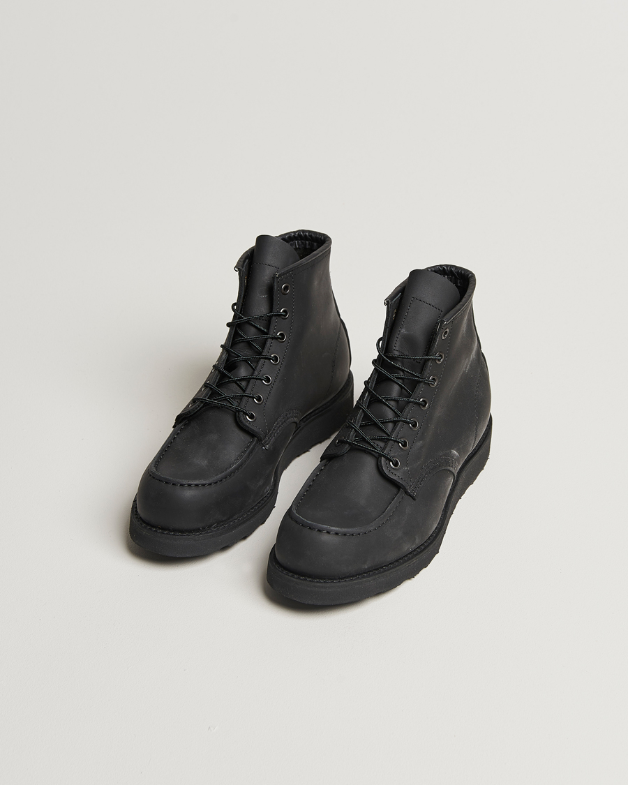 Uomini | Scarpe fatte a mano | Red Wing Shoes | Moc Toe Boot Black Harness