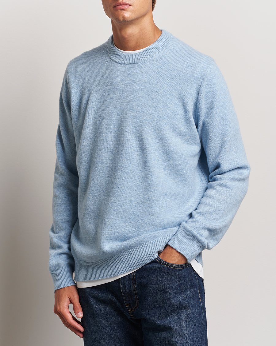 Uomini | Maglioni a maglia | Samsøe Samsøe | Isak Knitted Crew Neck Subdued Blue