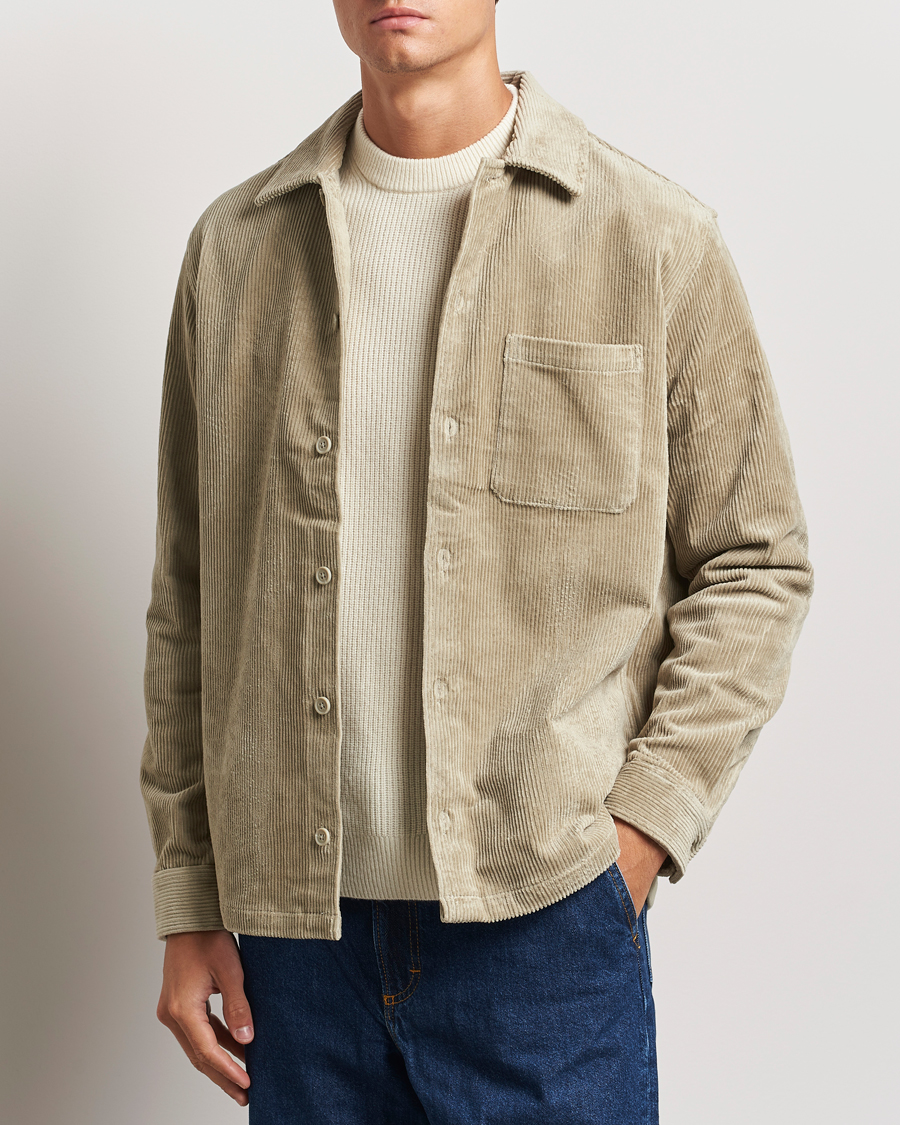 Uomini |  | Samsøe Samsøe | Damon Corduroy Overshirt Abbey Stone