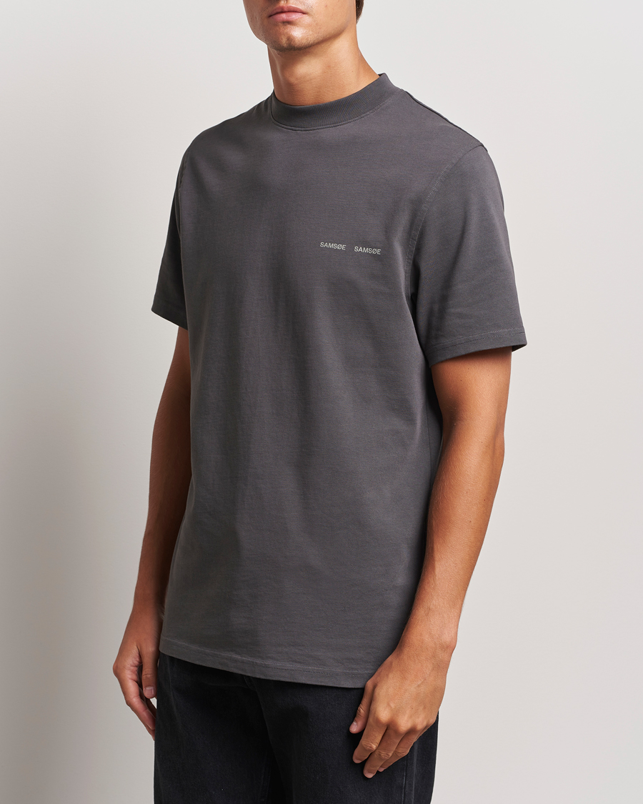 Uomini | Samsøe Samsøe | Samsøe Samsøe | Norsbro Organic Cotton T-Shirt Volcanic Ash