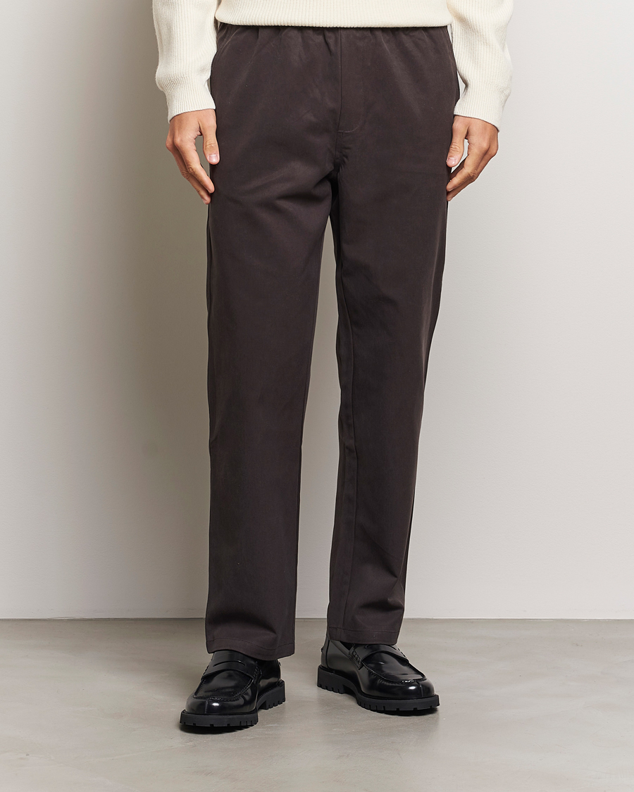 Uomini |  | Samsøe Samsøe | Jabari Drawstring Trousers Chocolate Brown