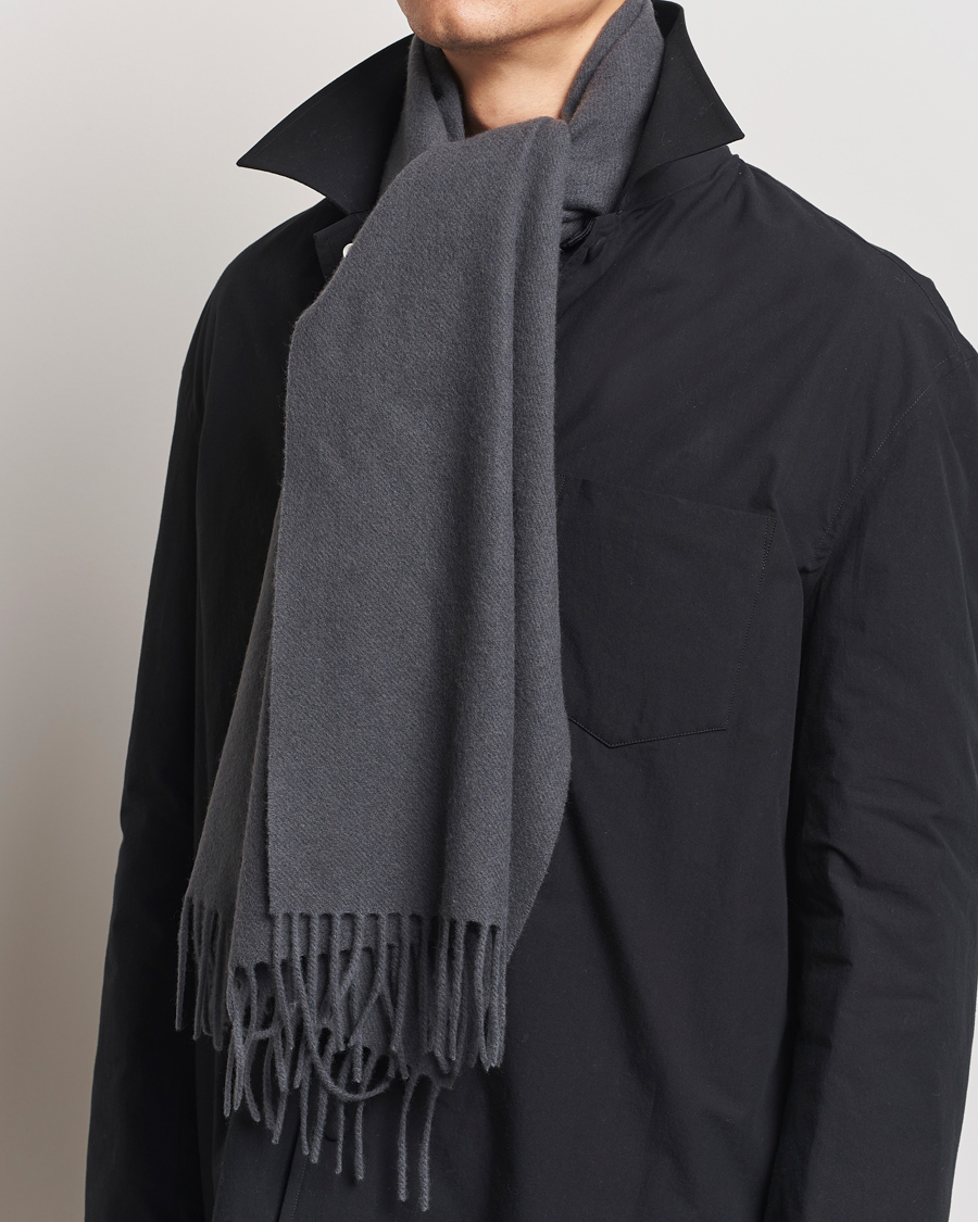 Uomini |  | Samsøe Samsøe | Efin Wool Scarf Black Oyster