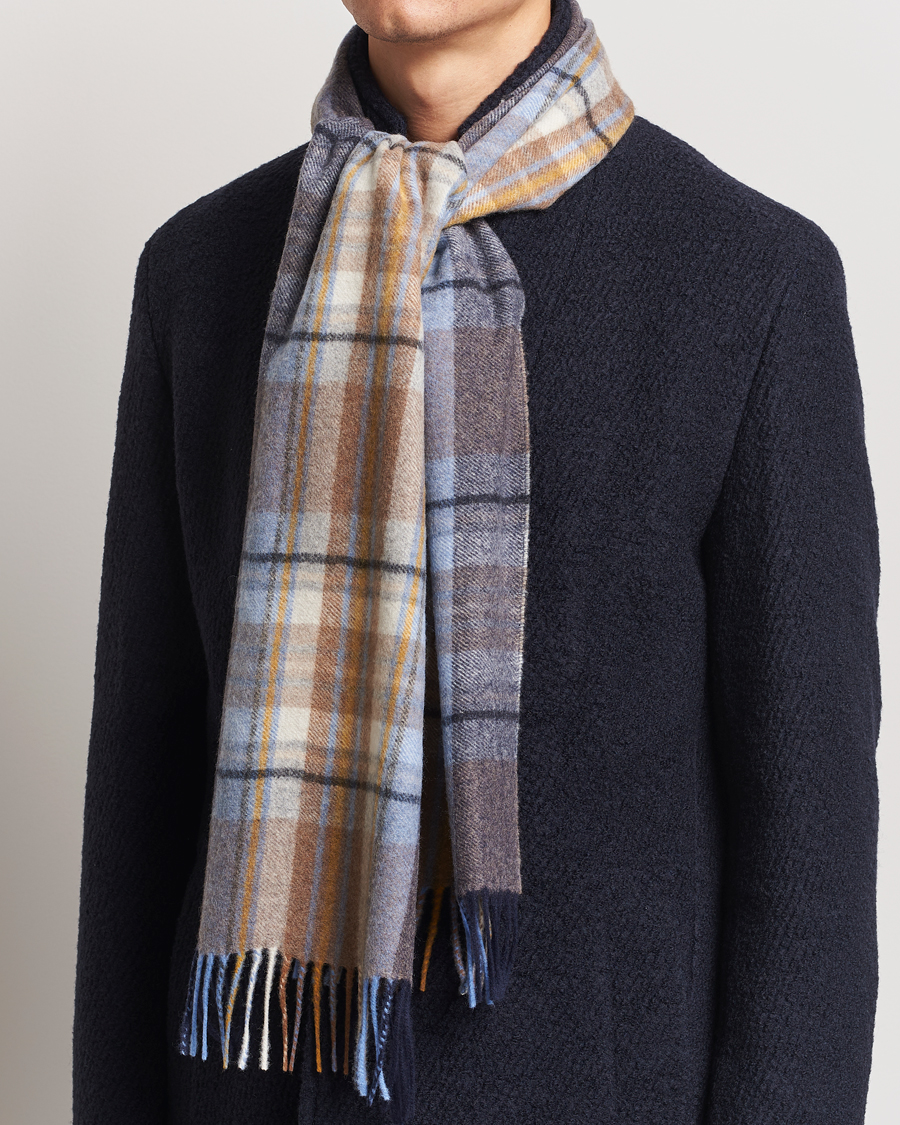 Uomini | Sciarpe | Stenströms | Wool/Cashmere Checked Scarf Multi