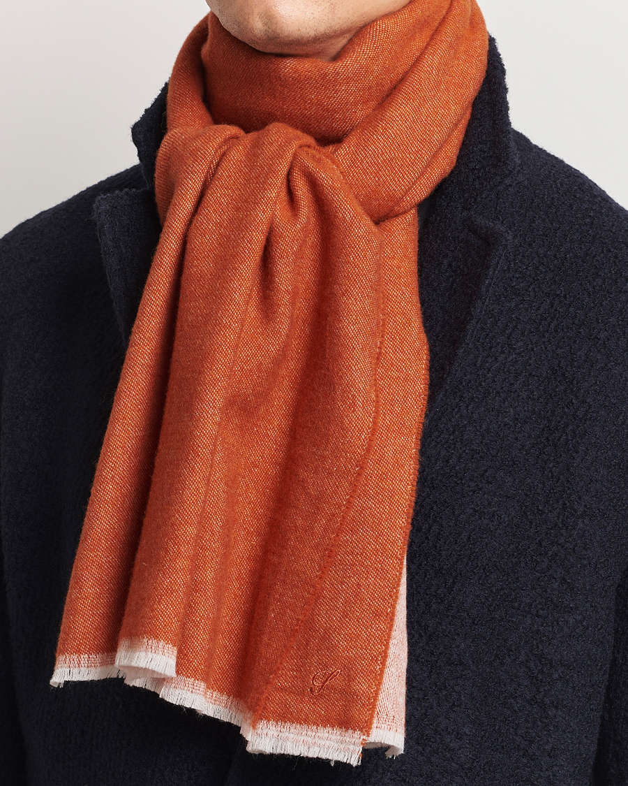 Uomini | Sciarpe | Stenströms | Wool Scarf Orange