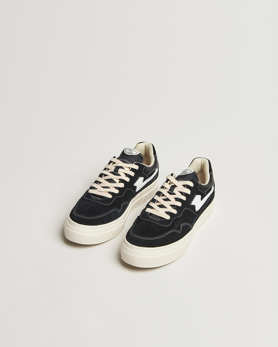 Uomini |  | Stepney Workers Club | Pearl S-Strike Suede Sneaker Black White