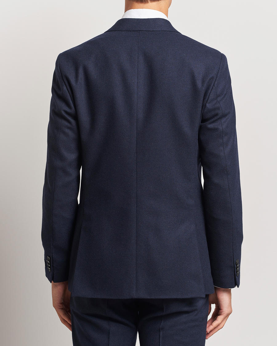 Uomini | Blazers | Tiger of Sweden | Justin Brushed Wool Blazer Sea Blue