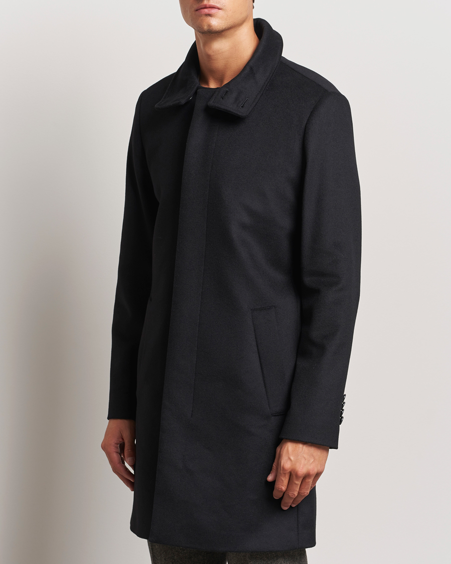 Uomini |  | Tiger of Sweden | Aleric Stand Up Collar Coat Black