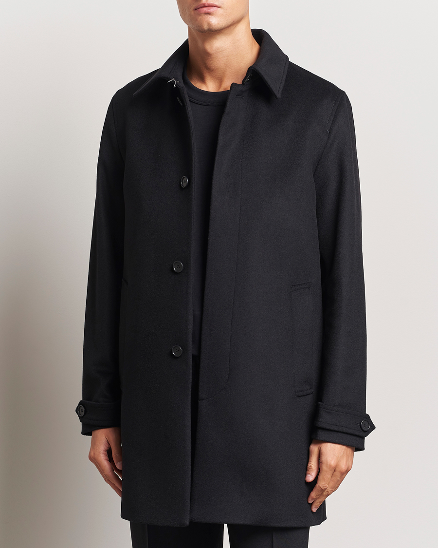 Uomini | Giacche primaverili | Tiger of Sweden | Cane Wool/Cashmere Coat Black