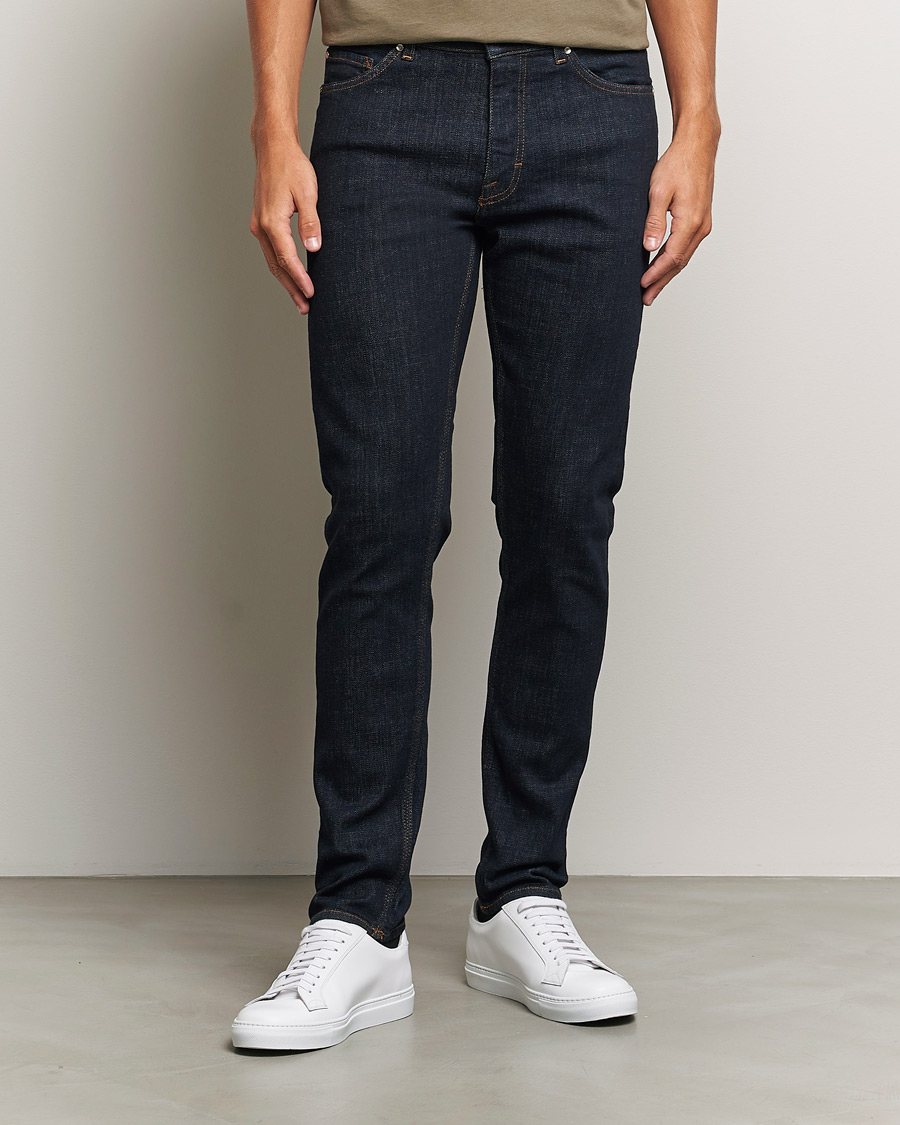 Uomini | Slim fit | Tiger of Sweden | Evolve Stretch Cotton Jeans Royal Blue