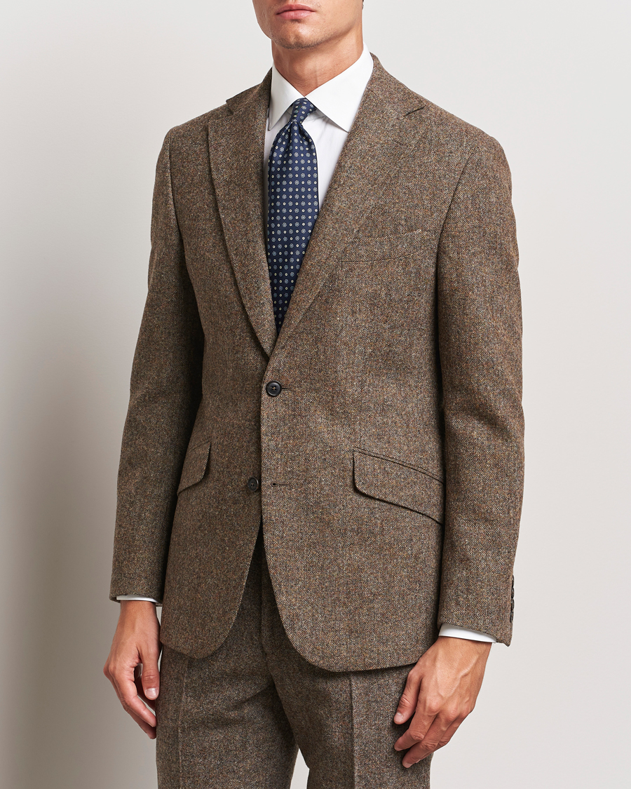 Uomini | Walker Slater | Walker Slater | Edward Wool Donegal Blazer Brown