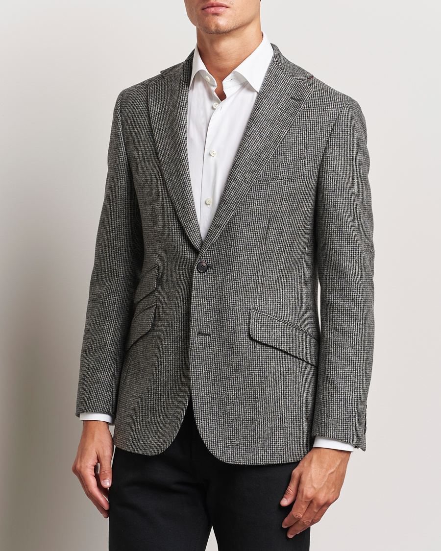 Uomini | Abbigliamento | Walker Slater | Edward Lambswool Pepita Blazer Grey/Black