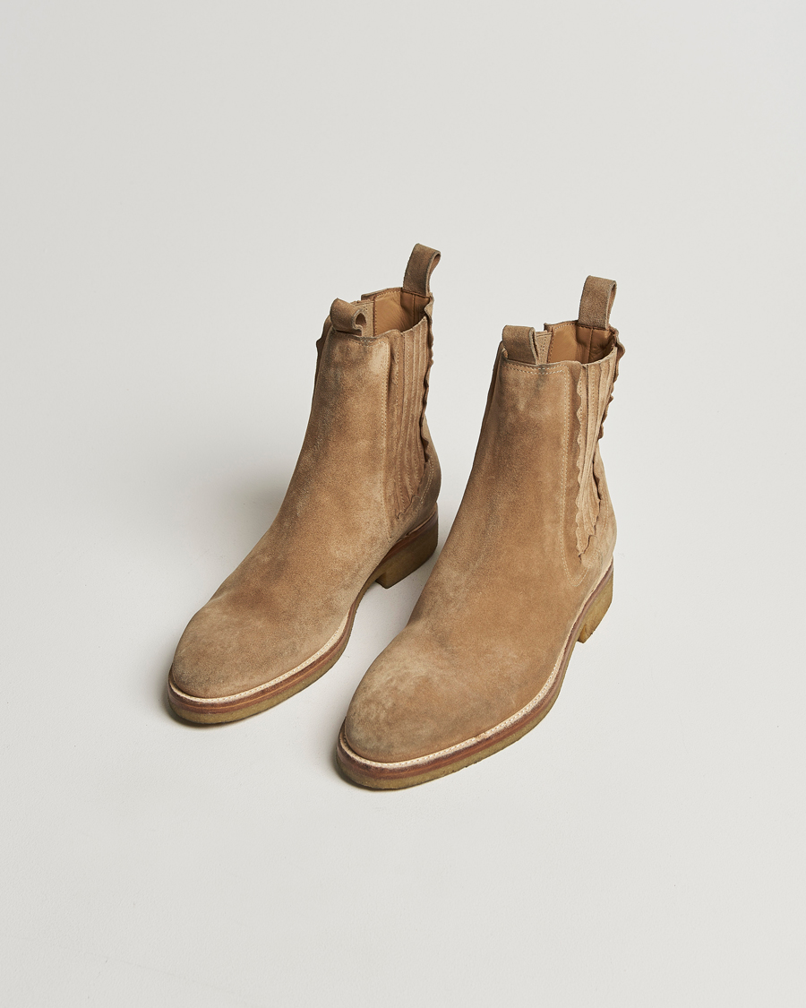 Uomini | Scarpe scamosciate | Golden Goose | Chelsea Boots Beige Suede