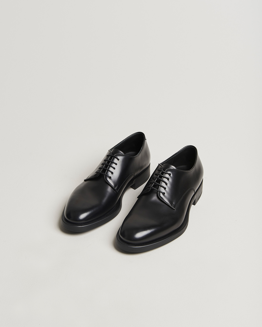 Uomini |  | Giorgio Armani | Lace Up Derby Shoes Black Calf