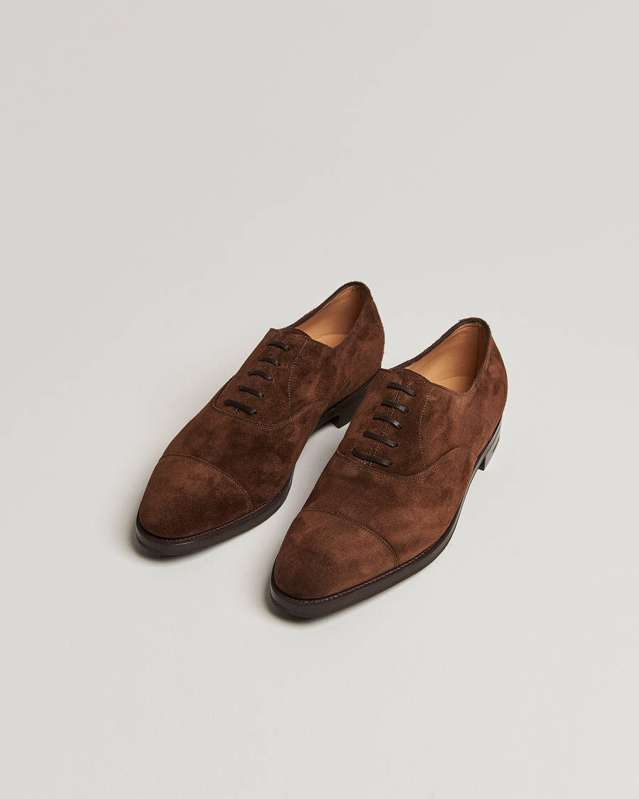 Uomini | Scarpe scamosciate | John Lobb | City II Oxford Dark Brown Suede