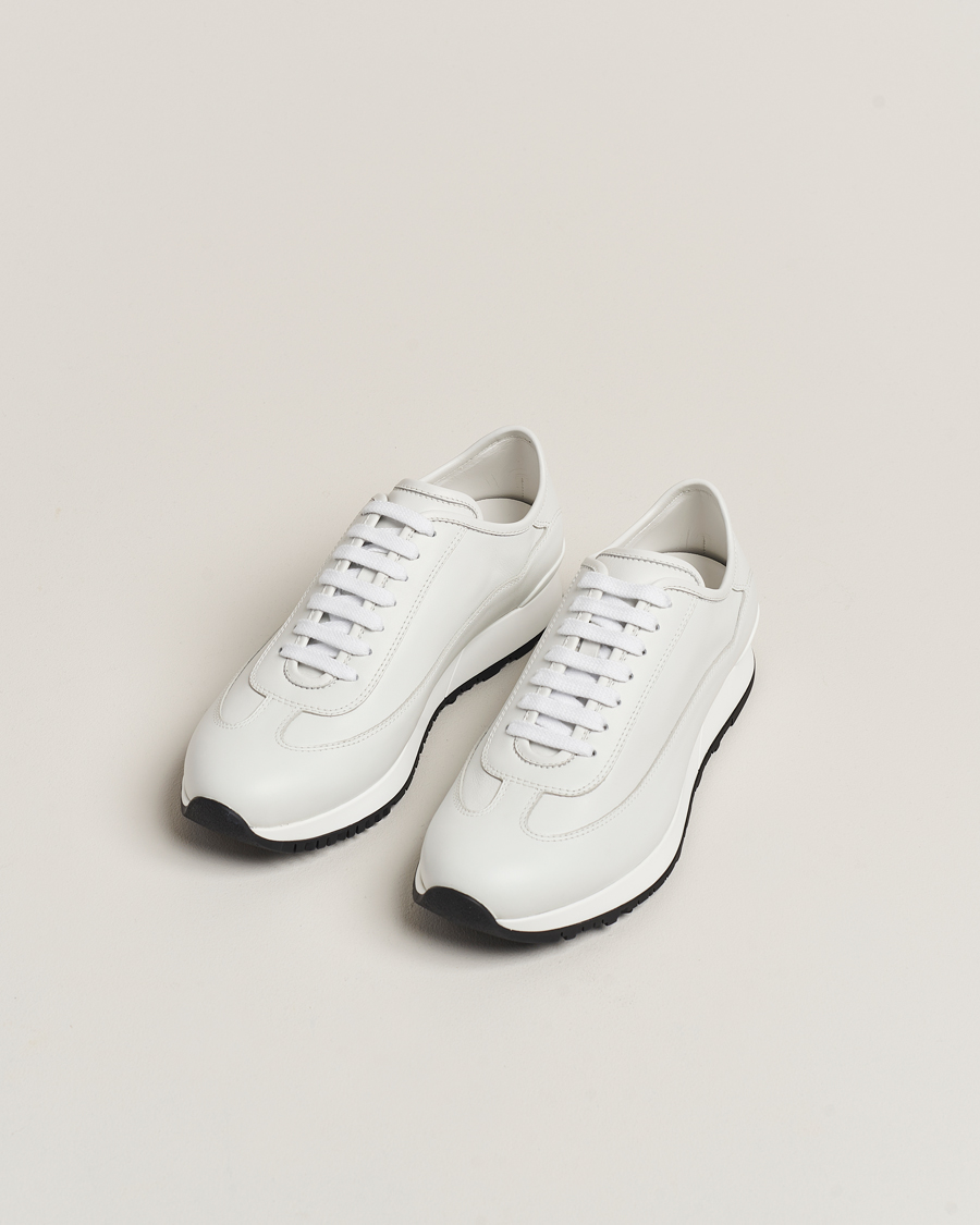 Uomini | John Lobb | John Lobb | Foundry Running Sneakers White Calf