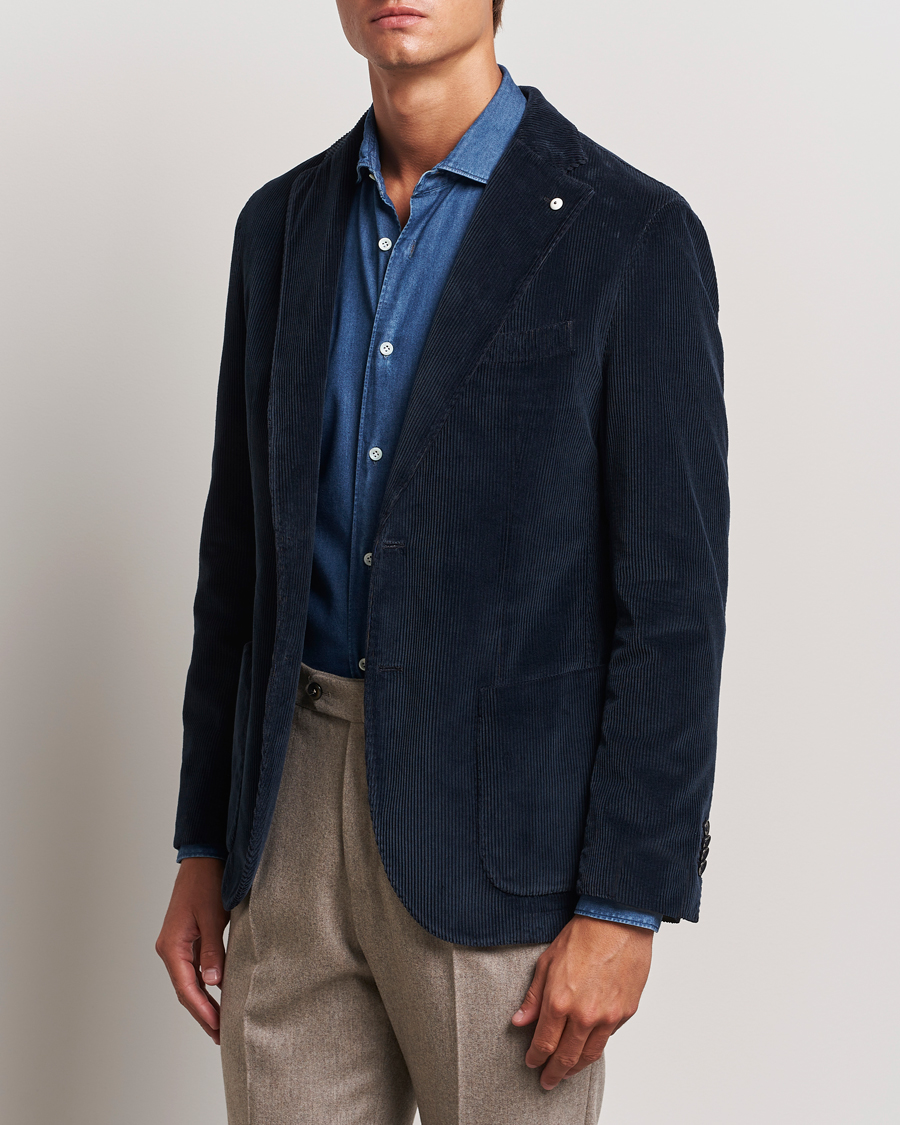 Uomini | Business casual | L.B.M. 1911 | Jack Corduroy Blazer Navy