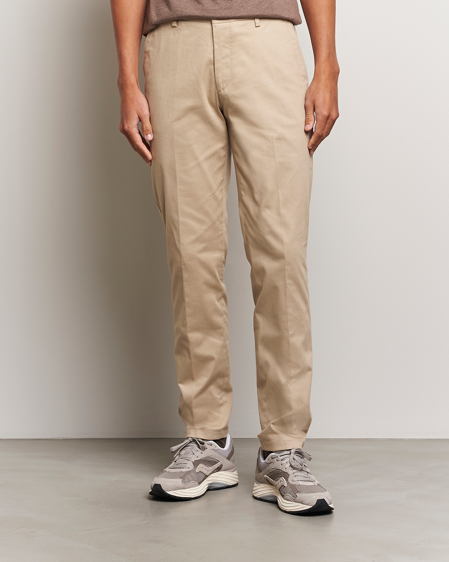 Uomini |  | LES DEUX | Como Reg Cotton Pants Dark Sand