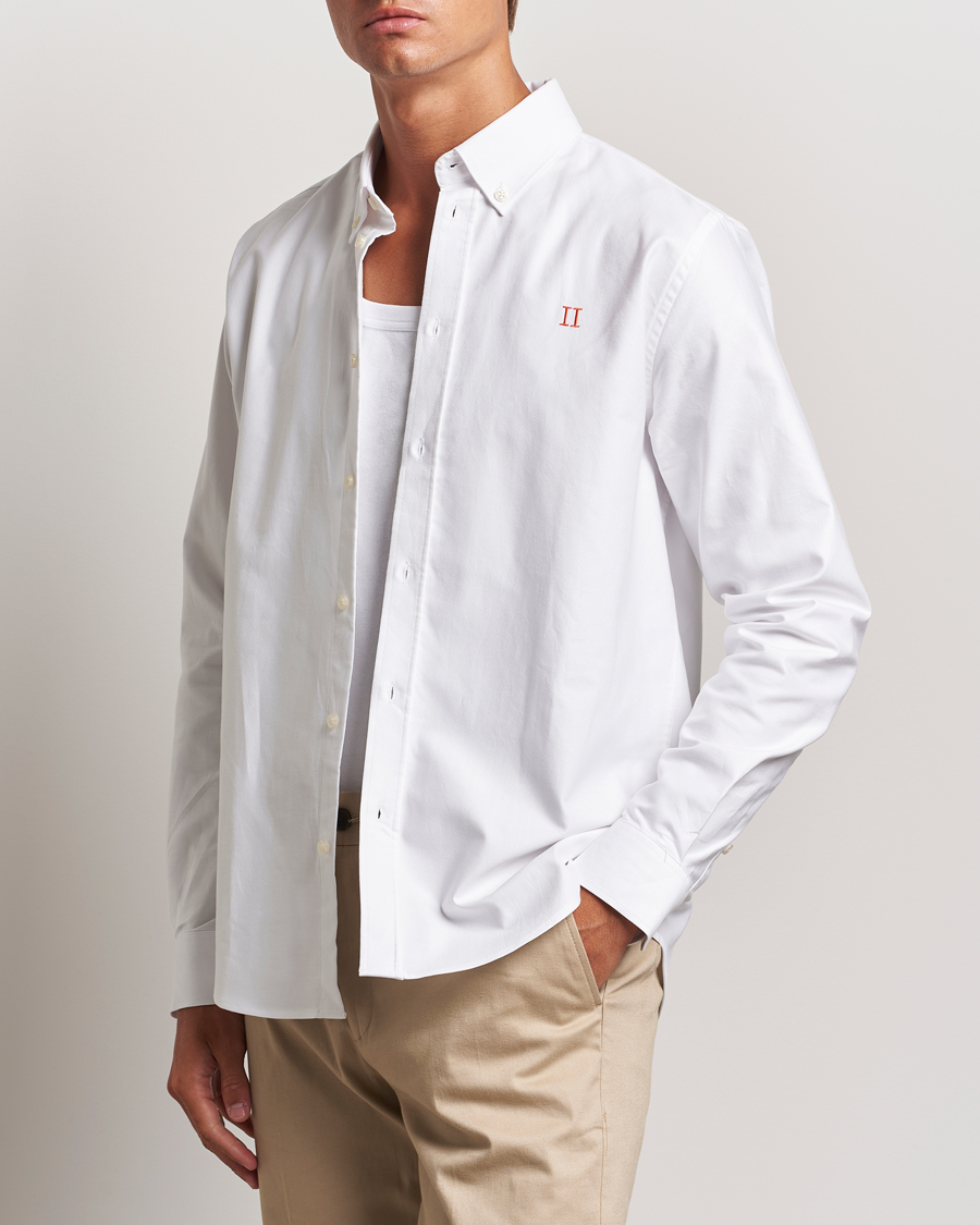 Uomini | LES DEUX | LES DEUX | Konrad Contrast Oxford Shirt White