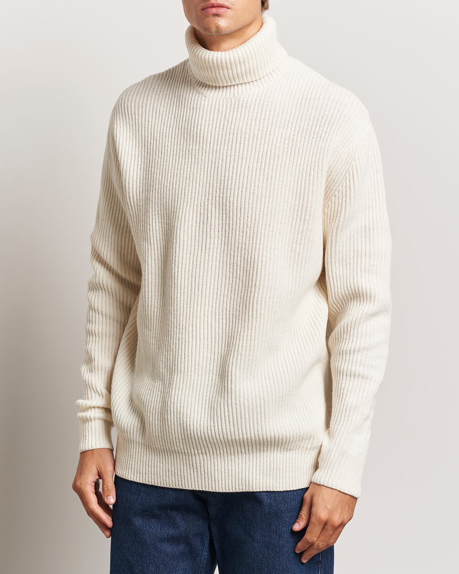 Uomini |  | LES DEUX | Eddie Wool Rib Rollneck Ivory