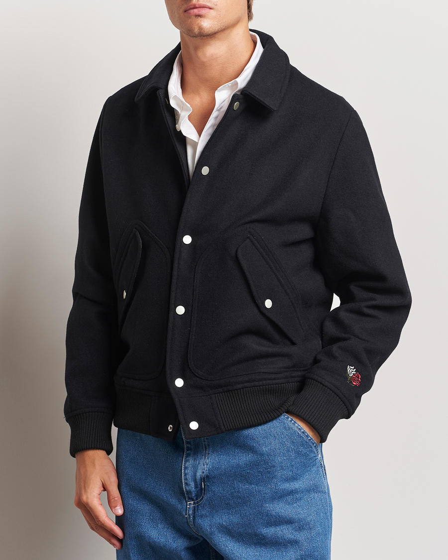 Uomini | Giacche | LES DEUX | Rhett Varsity Jacket Black