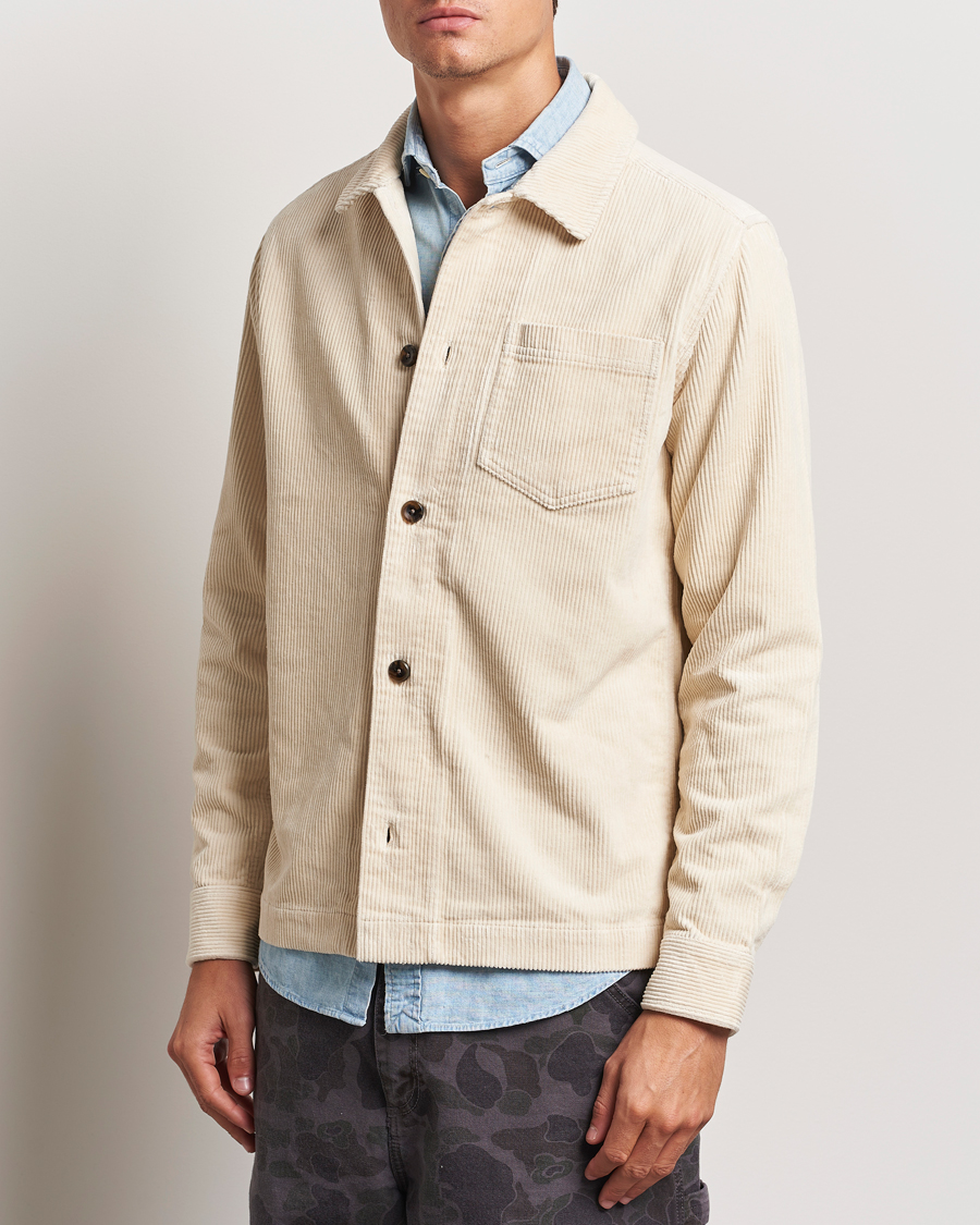 Uomini |  | LES DEUX | Layton Corduroy Overshirt Ivory