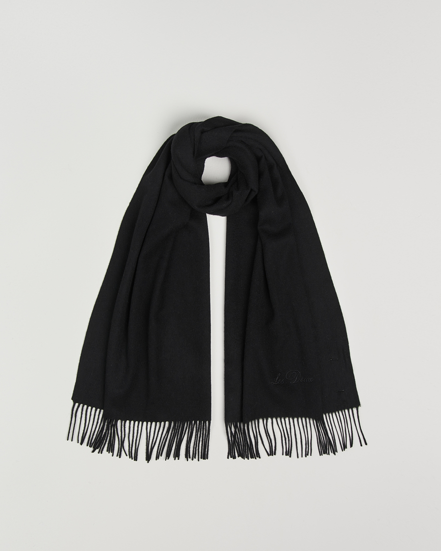 Uomini | Les Deux Wayne Wool Scarf Black | LES DEUX | Wayne Wool Scarf Black