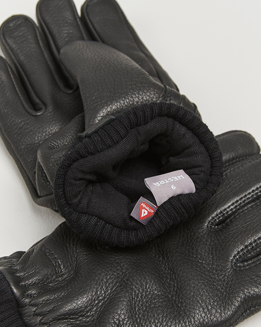 Uomini |  | Hestra | Tore Deerskin Primaloft Lined Glove Black