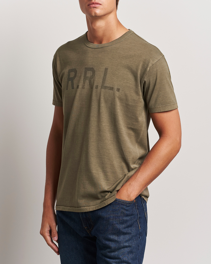 Uomini | RRL | RRL | Graphic Short Sleeve T-Shirt Olive