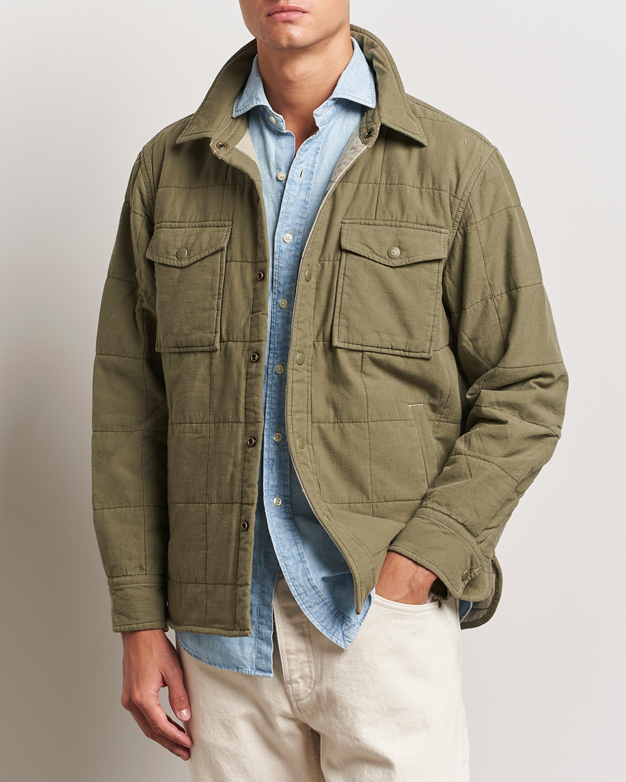 Uomini |  | RRL | Mountain Shirt Jacket Olive Drab