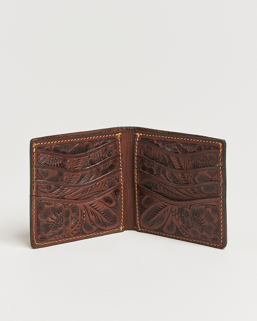 Uomini | Accessori | RRL | Embossed Billfold Wallet Brown