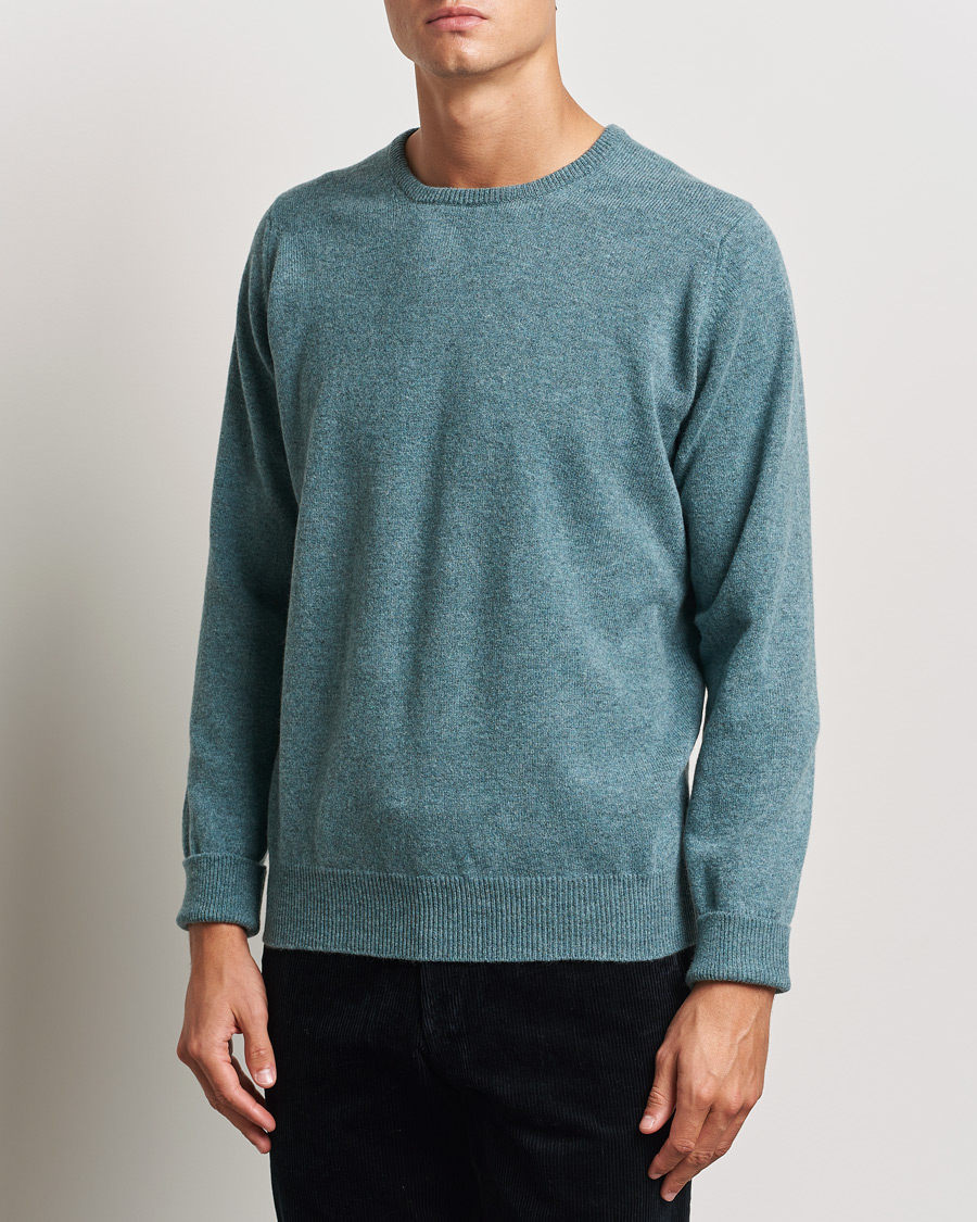 Uomini | Maglie a girocollo | William Lockie | Rob Lambswool Crewneck Caspian