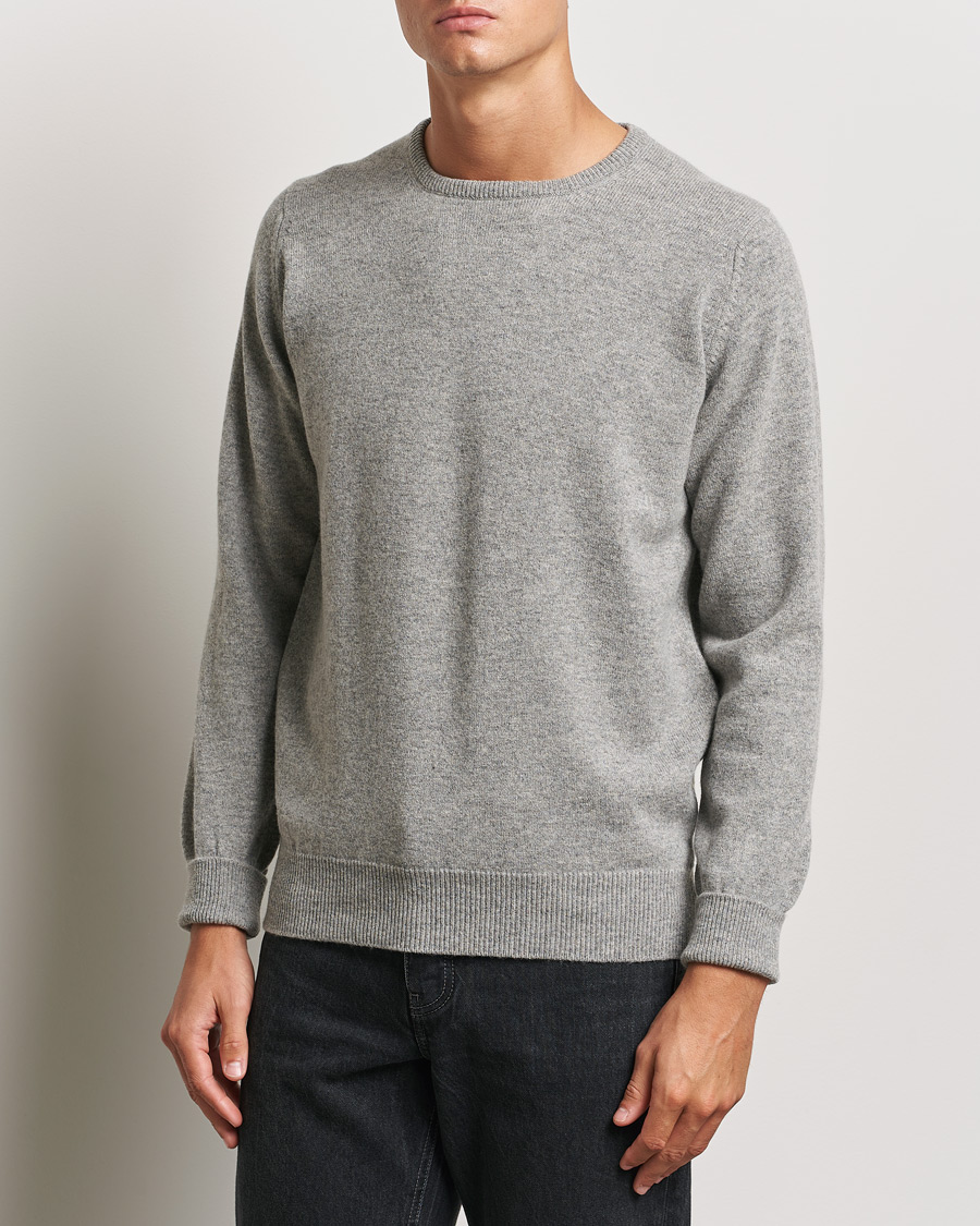 Uomini | Maglieria | William Lockie | Rob Lambswool Crewneck Flannel