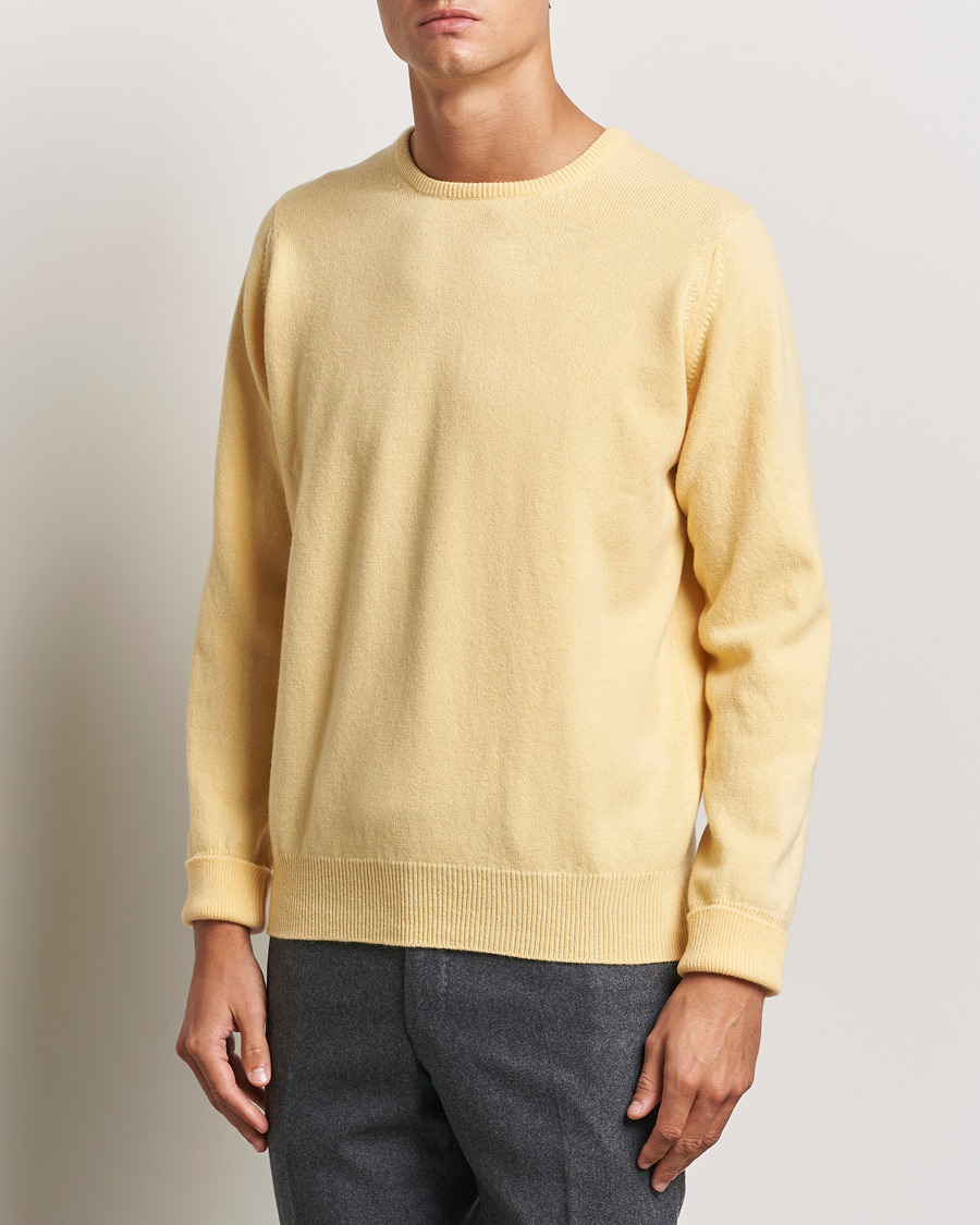 Uomini | Maglieria | William Lockie | Rob Lambswool Crewneck Solar