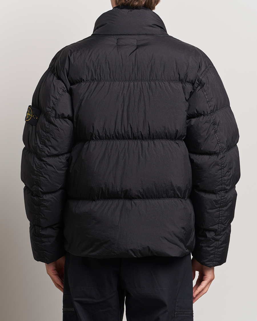 Uomini | Giacche | Stone Island | Garment Dyed Recycled Nylon Down Jacket Black