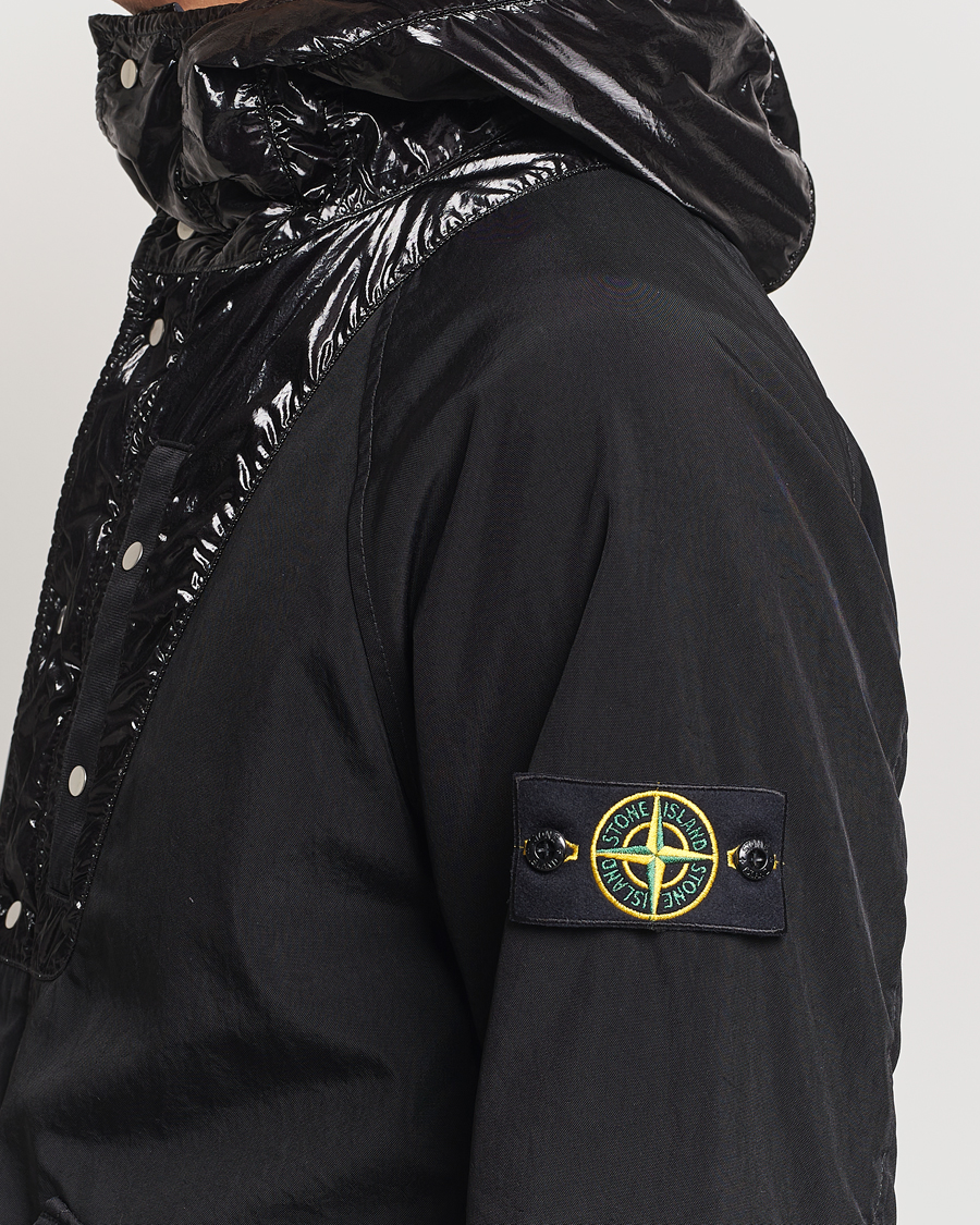 Uomini | Giacche | Stone Island | Opaque Nylon Twill Garment Dyed Jacket Black