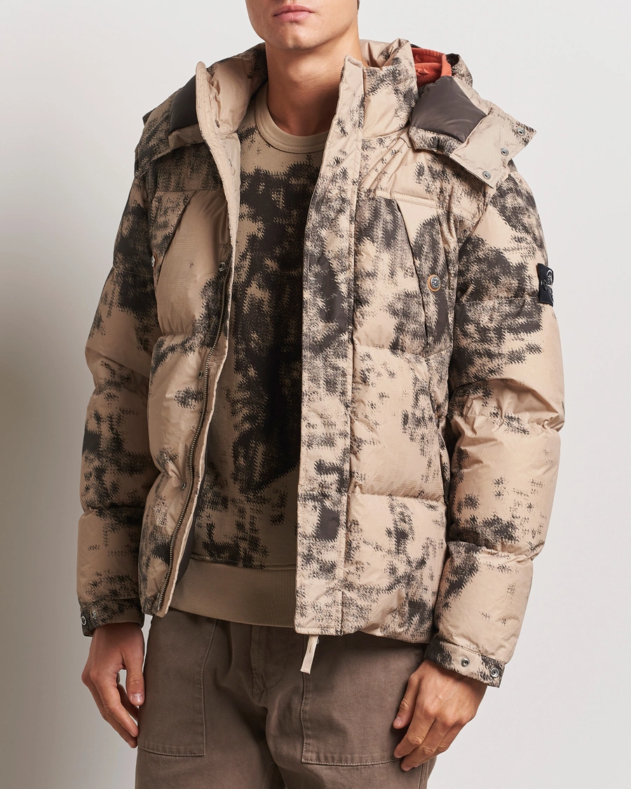 Uomini | Giacche | Stone Island | Thermo Sensitive Camo Down Jacket Dove Grey