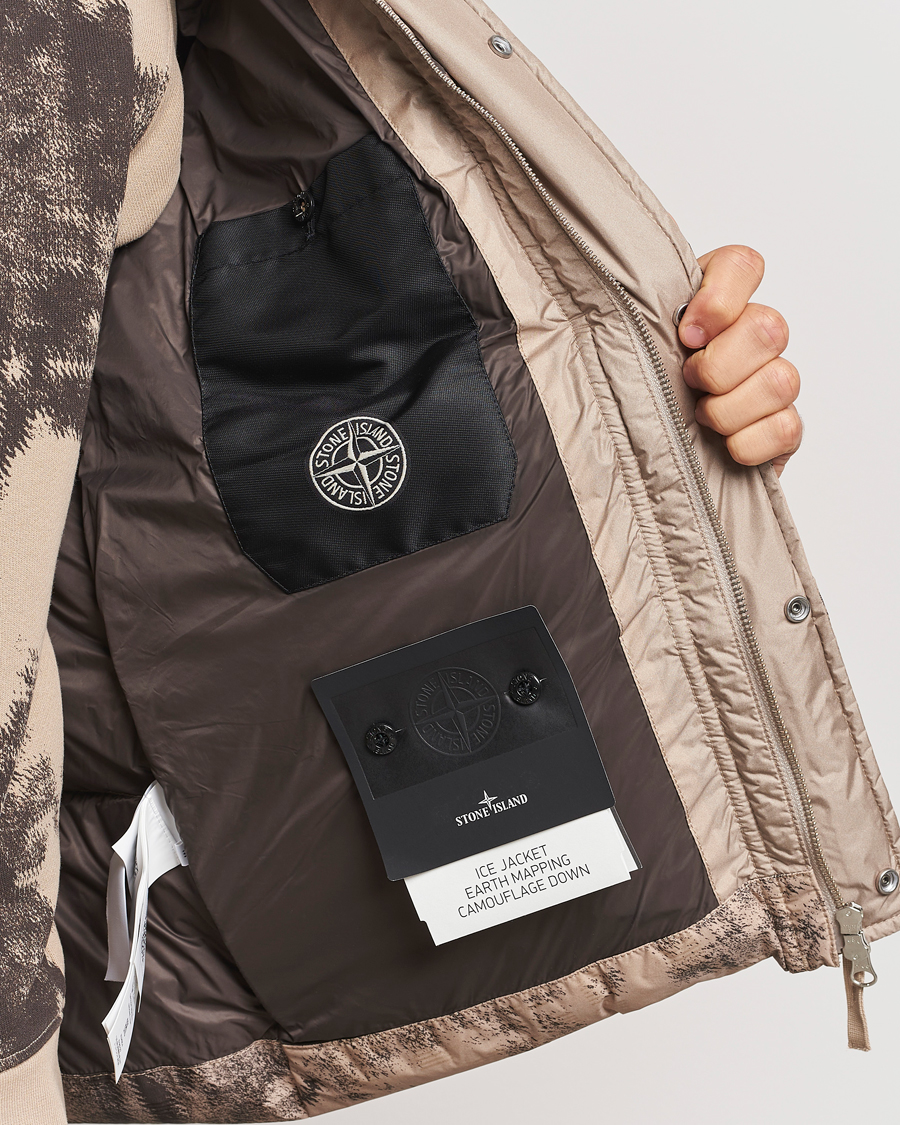 Uomini | Giacche | Stone Island | Thermo Sensitive Camo Down Jacket Dove Grey