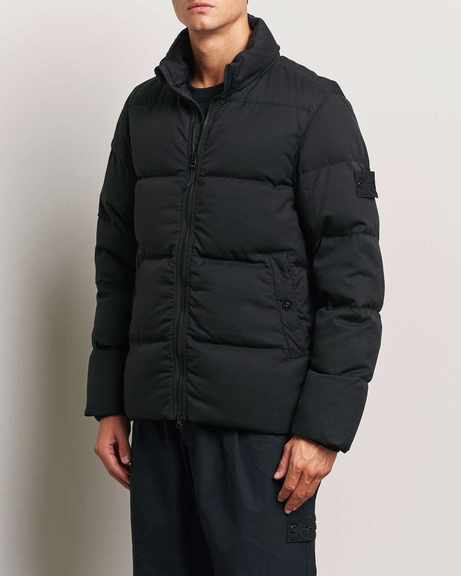 Uomini | Piumini | Stone Island | Ghost Wool Twill Down Jacket Black