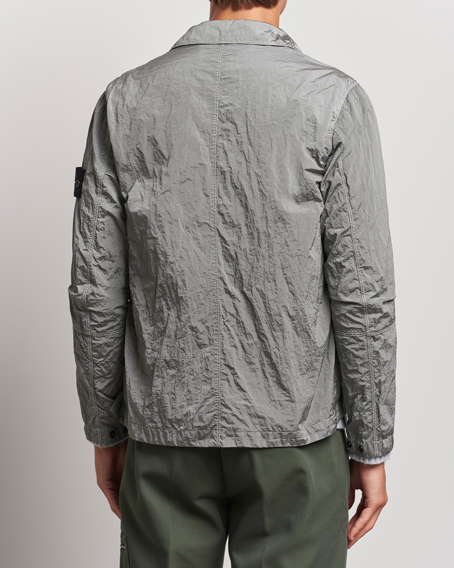 Uomini | Camicie | Stone Island | Nylon Metal Zip Overshirt Grey