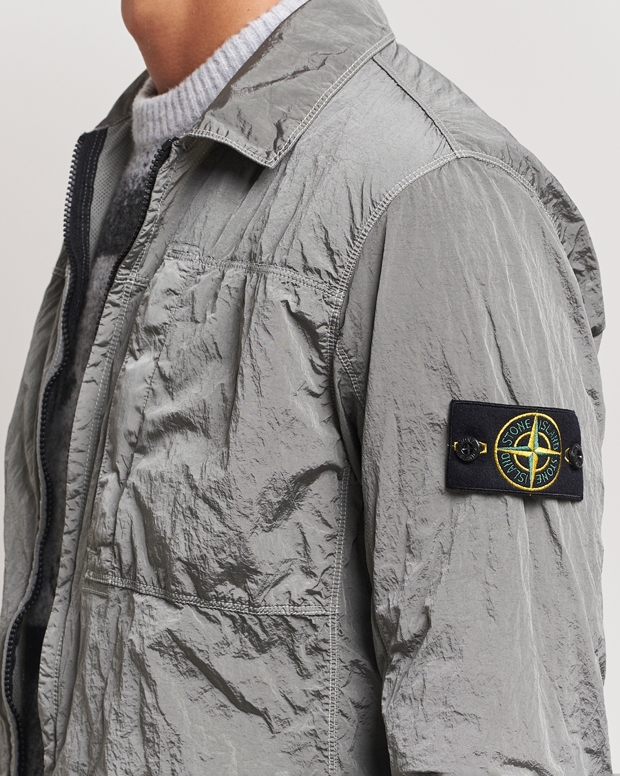 Uomini | Camicie | Stone Island | Nylon Metal Zip Overshirt Grey
