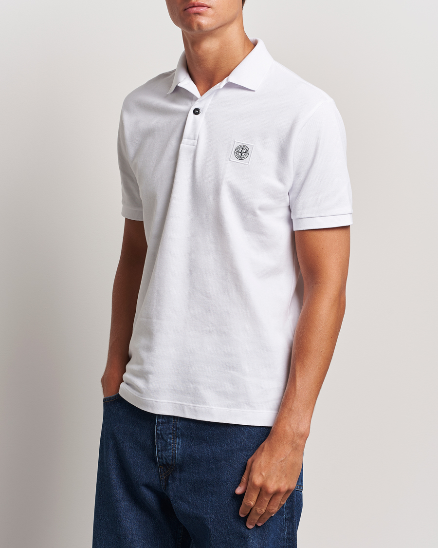 Uomini | Polo a maniche corte | Stone Island | Cotton Pique Polo White