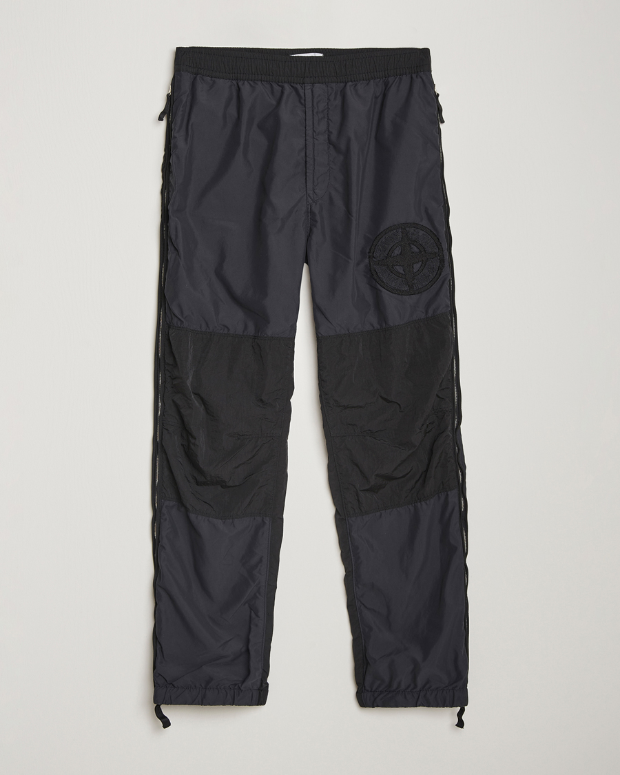Uomini | Pantaloni | Stone Island | Washed Nylon Jogger Pants Black