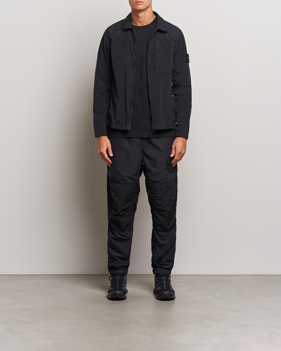 Uomini | Pantaloni | Stone Island | Washed Nylon Jogger Pants Black