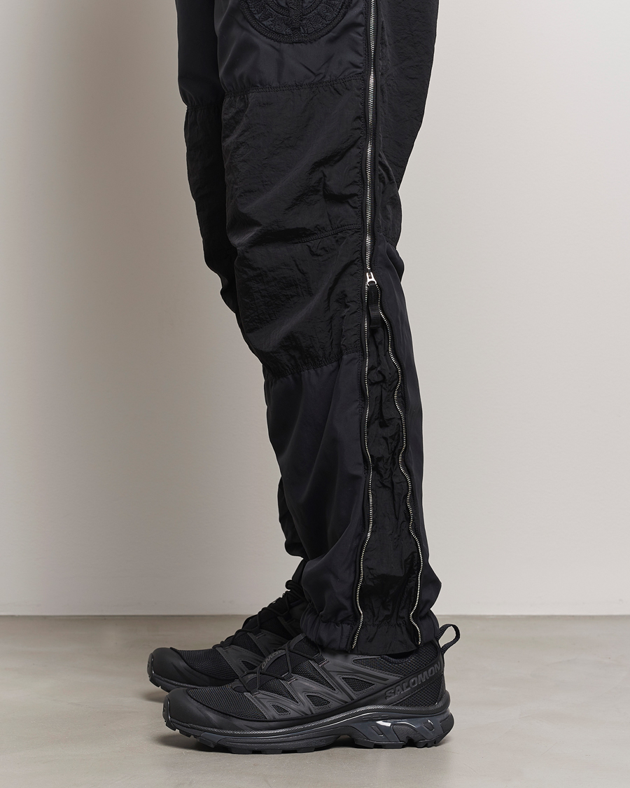 Uomini | Pantaloni | Stone Island | Washed Nylon Jogger Pants Black