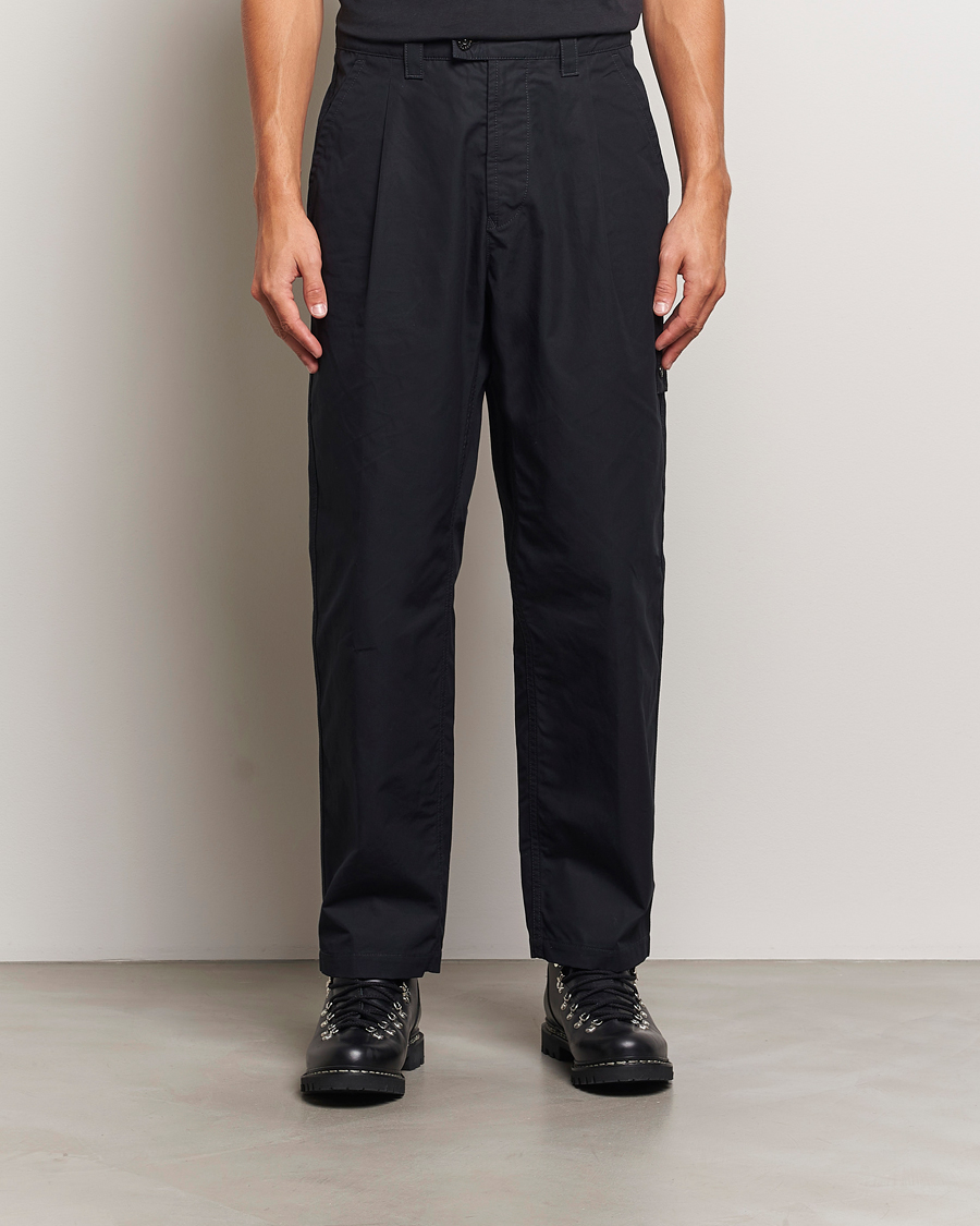 Uomini | Pantaloni da cerimonia | Stone Island | Ghost Cotton Ventile Pants Black