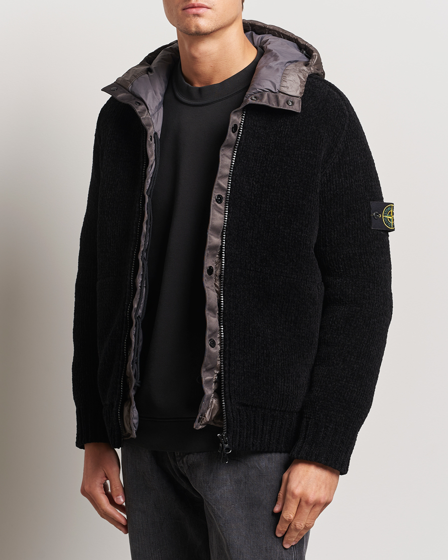 Uomini | Giacche leggere | Stone Island | Presidents Knit Down Liner Hood Black