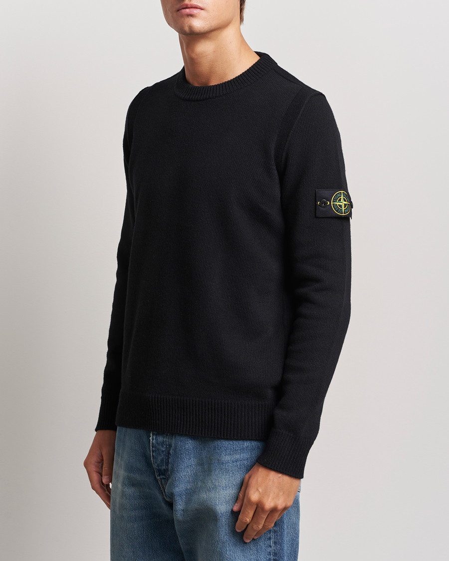 Uomini | Maglioni a maglia | Stone Island | Knitted Lambwool Sweater Black